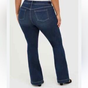 Torrid Bombshell Flare Dark Blue Boot Cut Jeans 16R NEW